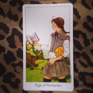 Padmes Card of the Day Page of Pentacles