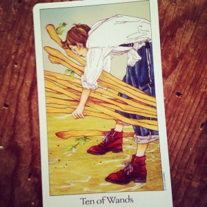 Padmes Card of the Day 10 of Wands